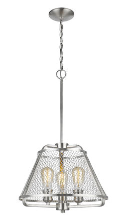 Z-Lite Iuka 3 Light Pendant 451-16BN