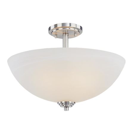 Z-Lite Chelsey 3 Light Semi-Flush Mount 314SF-BN