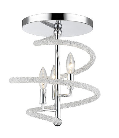 Z-Lite Czarina 3 Light Semi-Flush Mount 3001-3SFCH