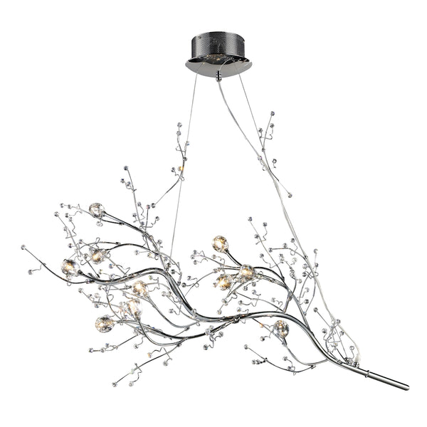 Viviana 10 Light Chandelier In Polished Chrome