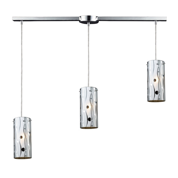 Chromia 3 Light Pendant In Polished Chrome