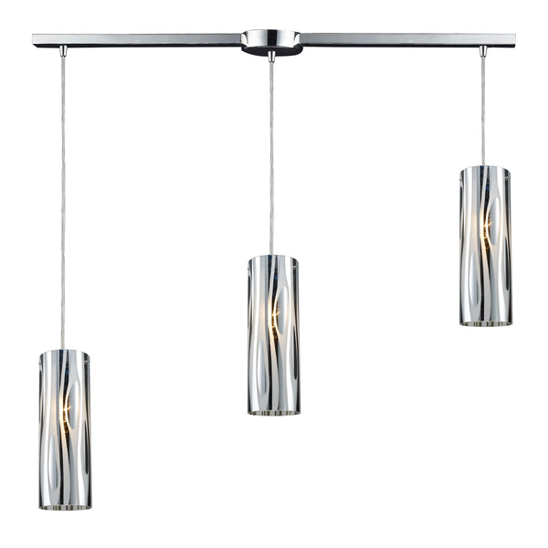 Chromia 3 Light Pendant In Polished Chrome