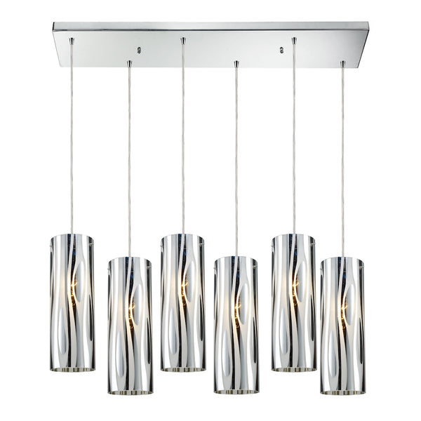 Chromia 6 Light Pendant In Polished Chrome