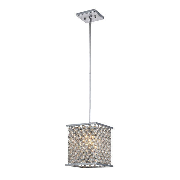 Genevieve 1 Light Pendant In Polished Chrome