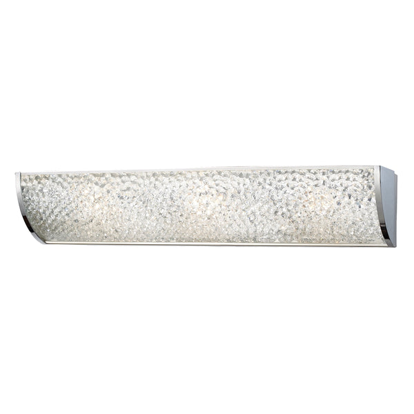 Encased Crystal 3 Light Vanity In Polished Chrome