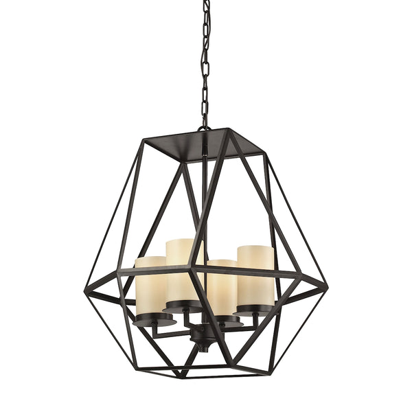Delaney 4 Light Pendant In Oil Rubbed Bronze