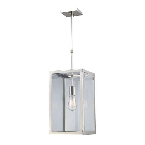 Parameters 1 Light Pendant In Polished Nickel