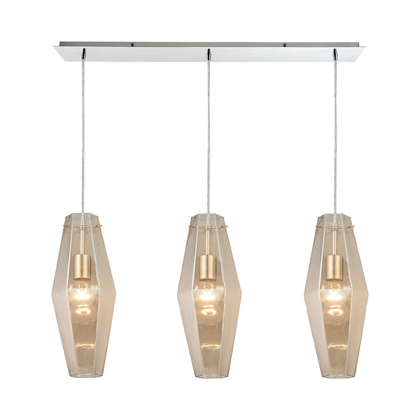 Pelham 3 Light Pendant In Polished Chrome