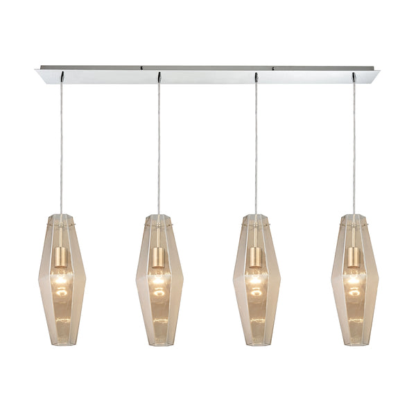 Pelham 4 Light Pendant In Polished Chrome