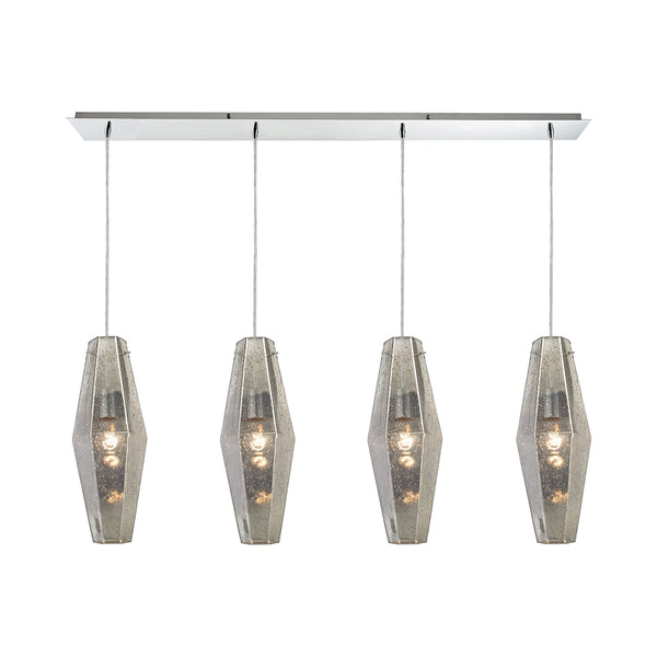 Pelham 4 Light Pendant In Polished Chrome