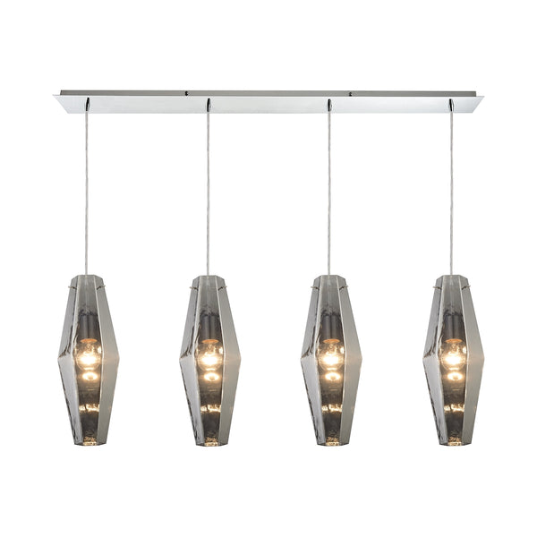 Pelham 4 Light Pendant In Polished Chrome
