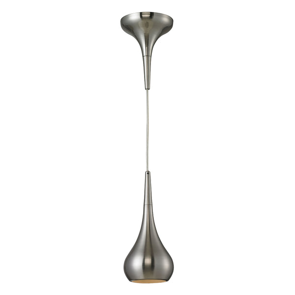 Lindsey 1 Light Pendant In Satin Nickel