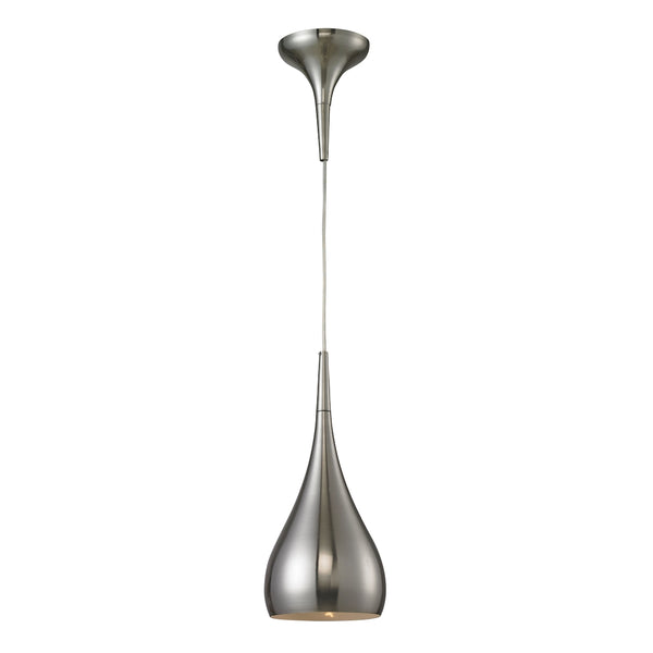 Lindsey 1 Light Pendant In Satin Nickel