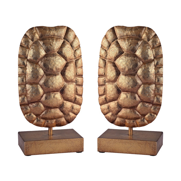 Gold Turtle Shells On Stand