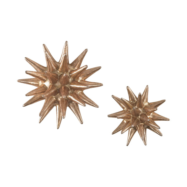 Parsec Gold 4-6 Inch Composite Wall Decor In Copper