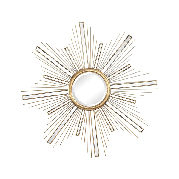 Belize Metal Framed Wall Mirror In Gold