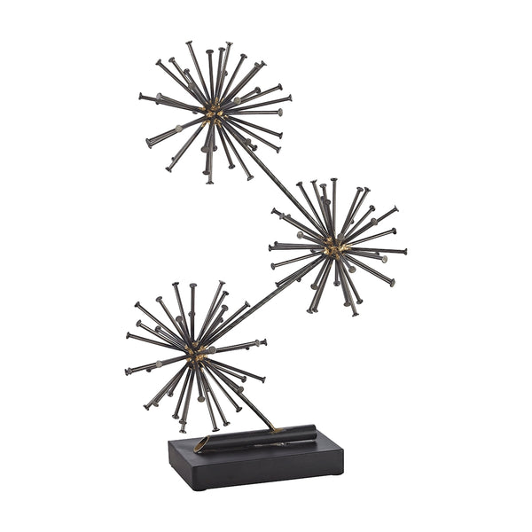 Quanta Table Sculpture In Soldered Raw Iron