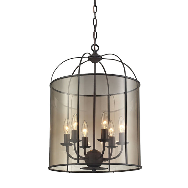 Fenton 6 Light Chandelier In Oil Rubbed Bronze
