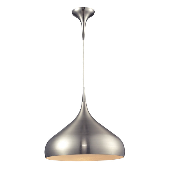 Lindsey 1 Light Pendant In Satin Nickel