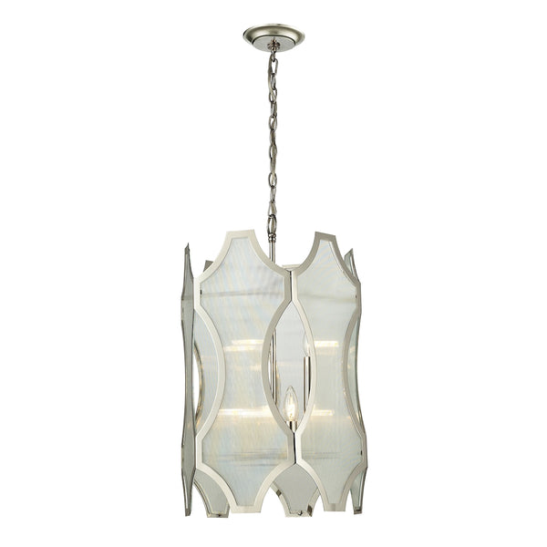 Benicia 6 Light Pendant In Polished Nickel