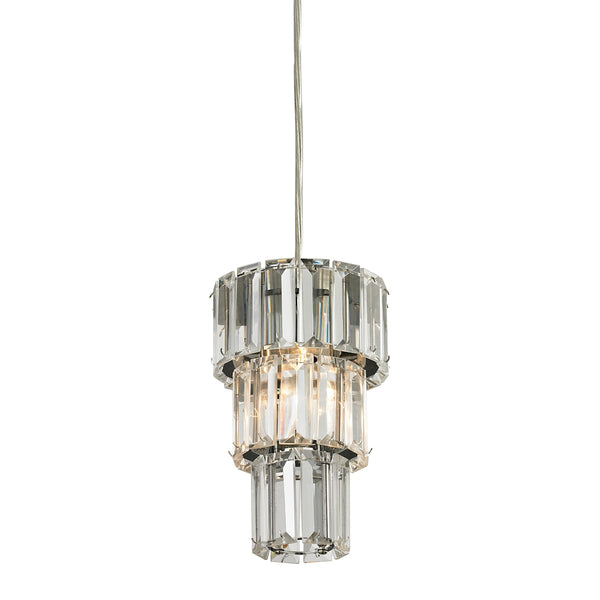 Cynthia 1 Light Pendant In Polished Chrome And Clear K9 Crystal