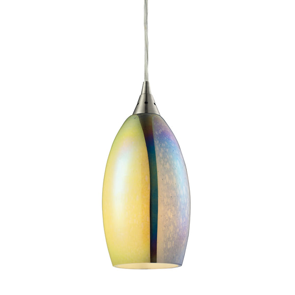 Horizon 1 Light Pendant In Satin Nickel