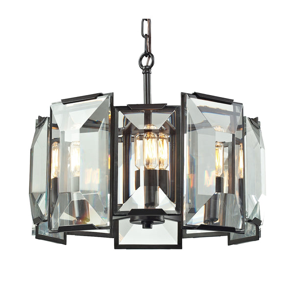 Garrett 5 Light Pendant In Oil Rubbed Bronze
