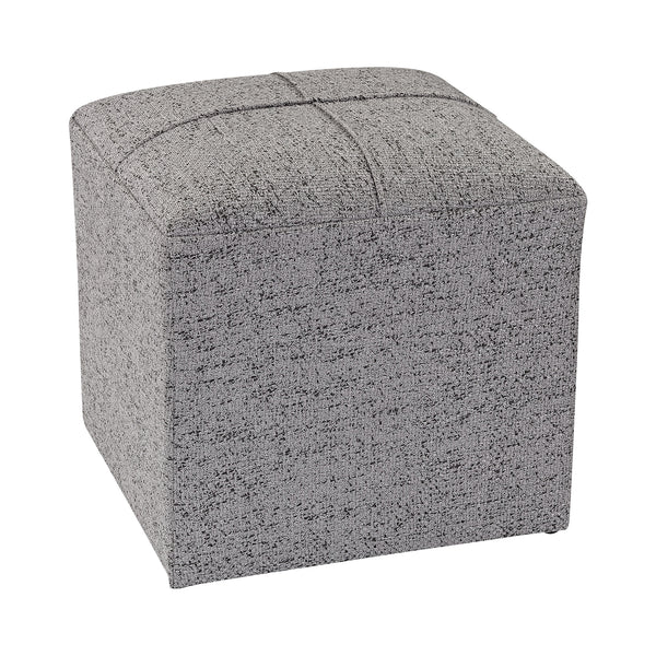 Grey Cube Ottoman
