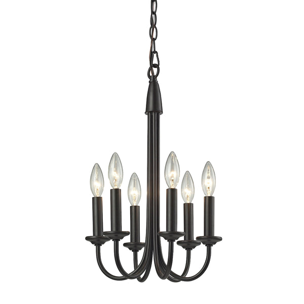 Chandette 6 Light Chandelier In Oil Rubbed Bronze
