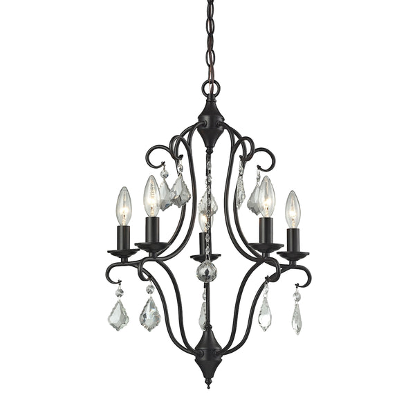 Chandette 5 Light Chandelier In Oil Rubbed Bronze