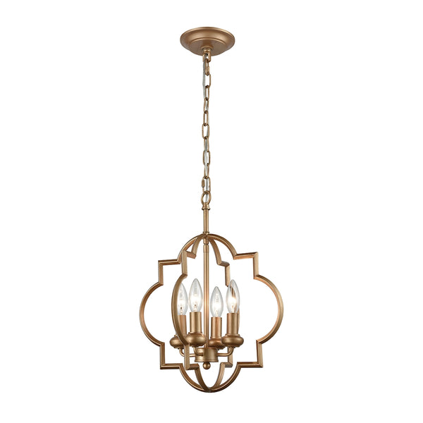 Chandette 4 Light Chandelier In Matte Gold