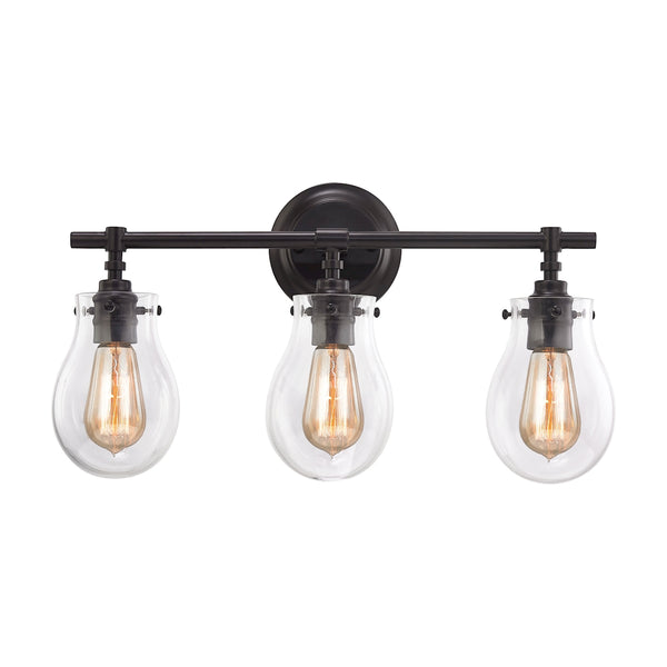 Jaelyn 3 Light Vanity In Oil Rubbed Bronze