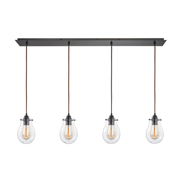 Jaelyn 4 Light Pendant In Oil Rubbed Bronze