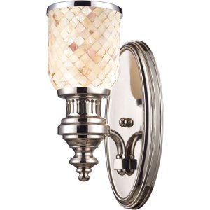 Chadwick Cappa Shell Shade With Polished Nickel Hardware