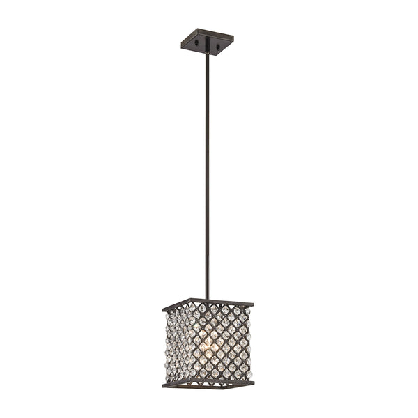 Genevieve 1 Light Pendant In Oil Rubbed Bronze