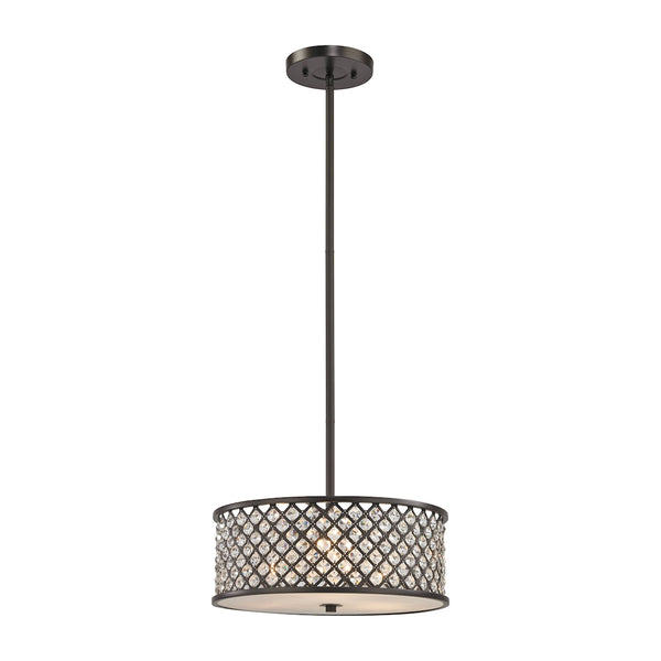 Genevieve 3 Light Chandelier In Oil Rubbed Bronze