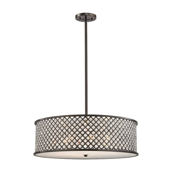Genevieve 6 Light Chandelier In Oil Rubbed Bronze