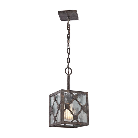 Radley 1 Light Pendant In Malted Rust