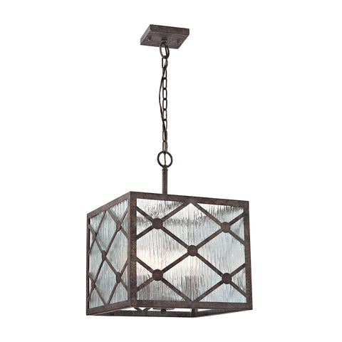Radley 3 Light Pendant In Malted Rust