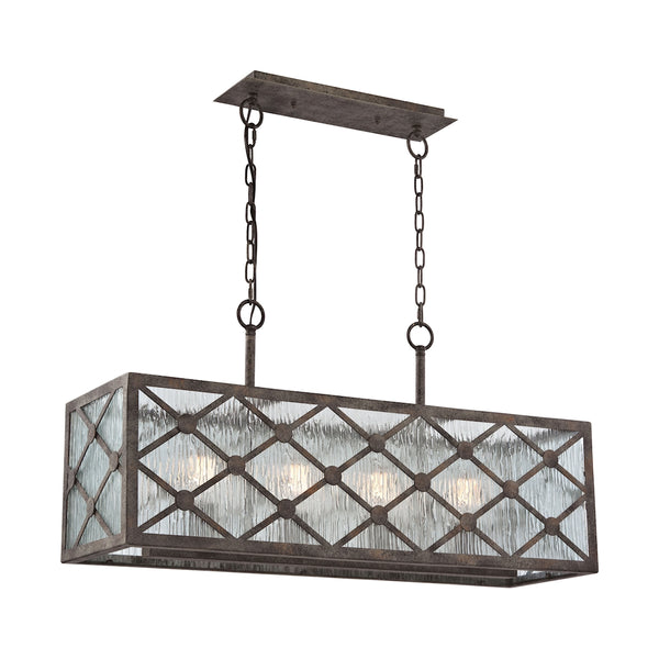 Radley 4 Light Chandelier In Malted Rust