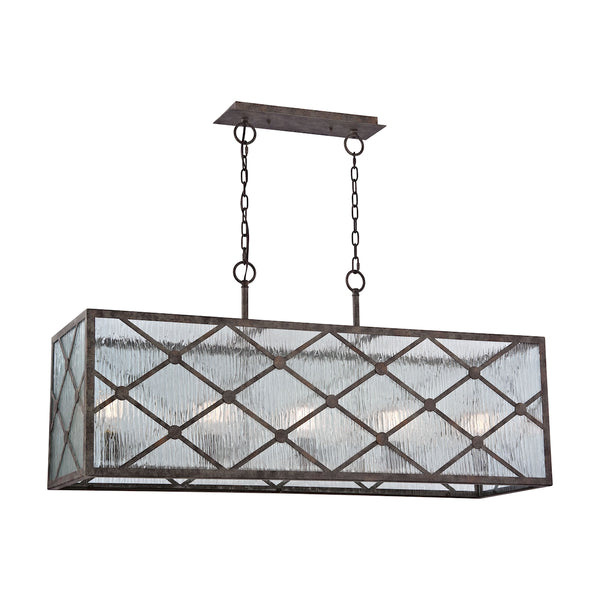 Radley 5 Light Chandelier In Malted Rust