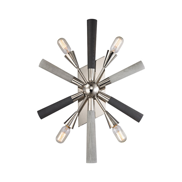 Solara 4 Light Wall Sconce In Polished Chrome