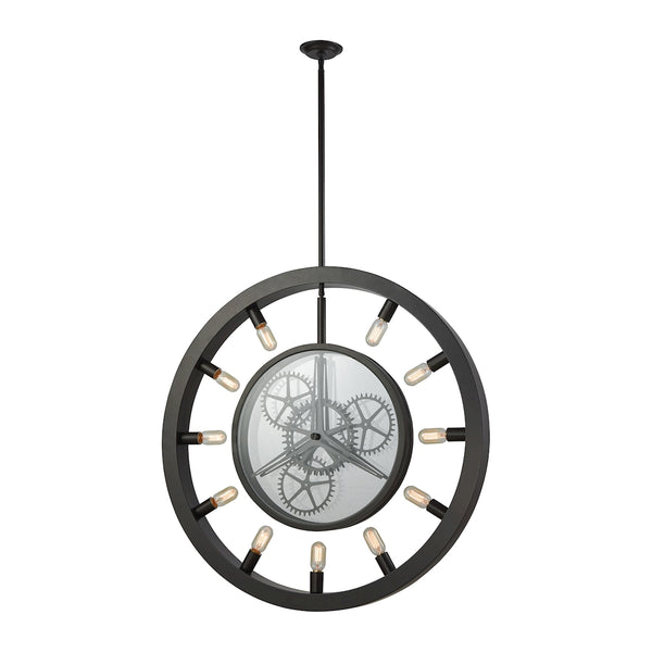 Chronology 11 Light Chandelier In Oil Rubbed Bronze With Clear Glass