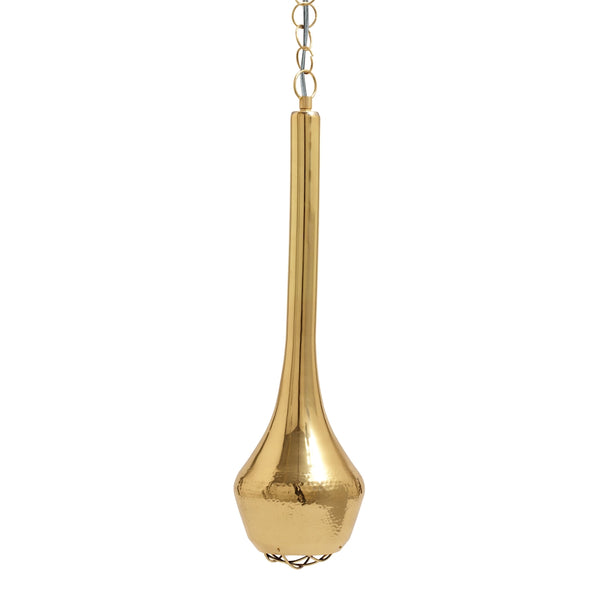 Gold Hammered Pendant Lamp - Small