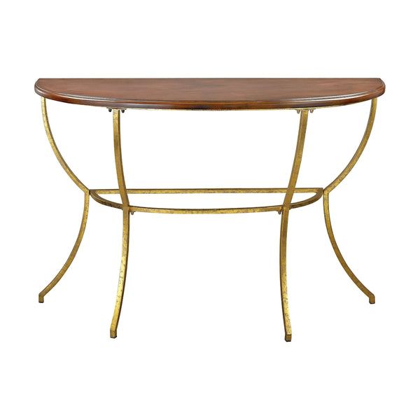 Balart Walnut And Gold Console