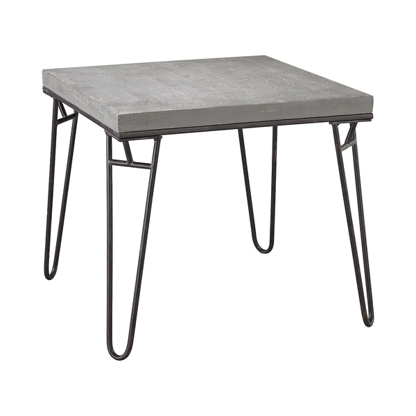 Montparnasse Accent Table In Aged Iron And Concrete