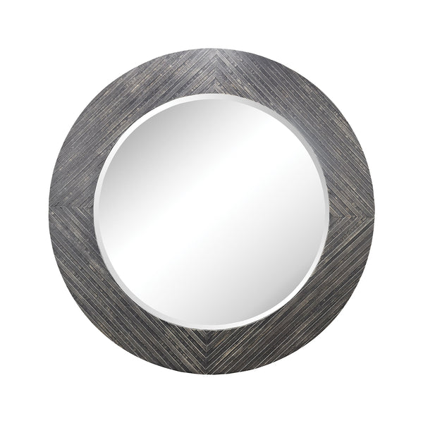 Blackwall Wood Framed Wall Mirror In Black Ash
