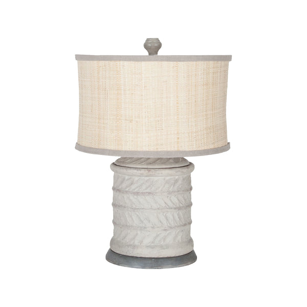 Ribbed Terra Cotta Lamp