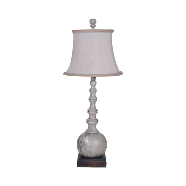 Marrakesh Spindle Lamp In Vintage Gris