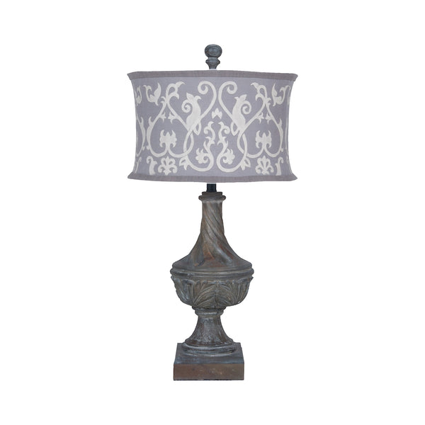 Carved Madison Table Lamp In Champagne Gold